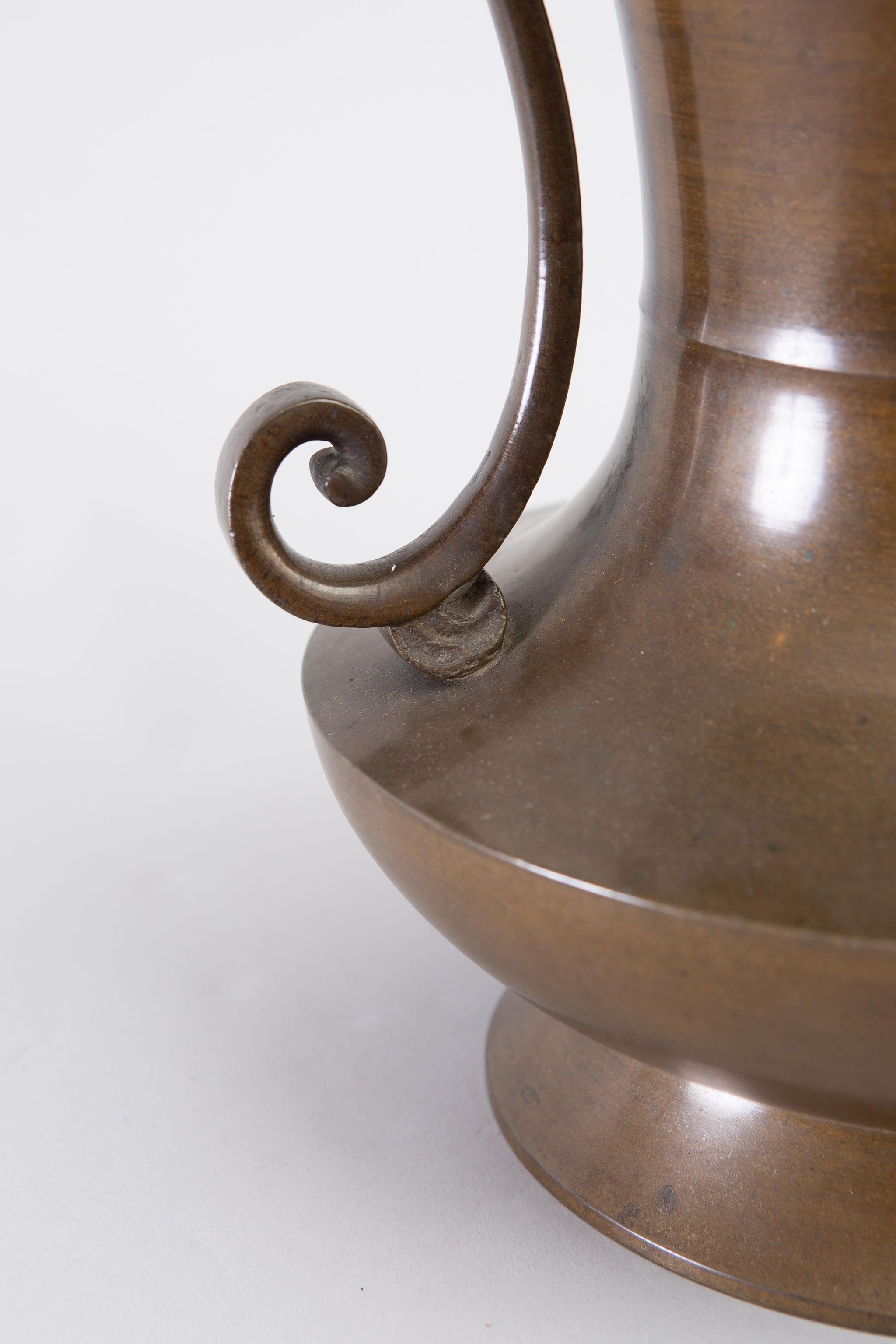 Large Japanese Bronze Vase 1