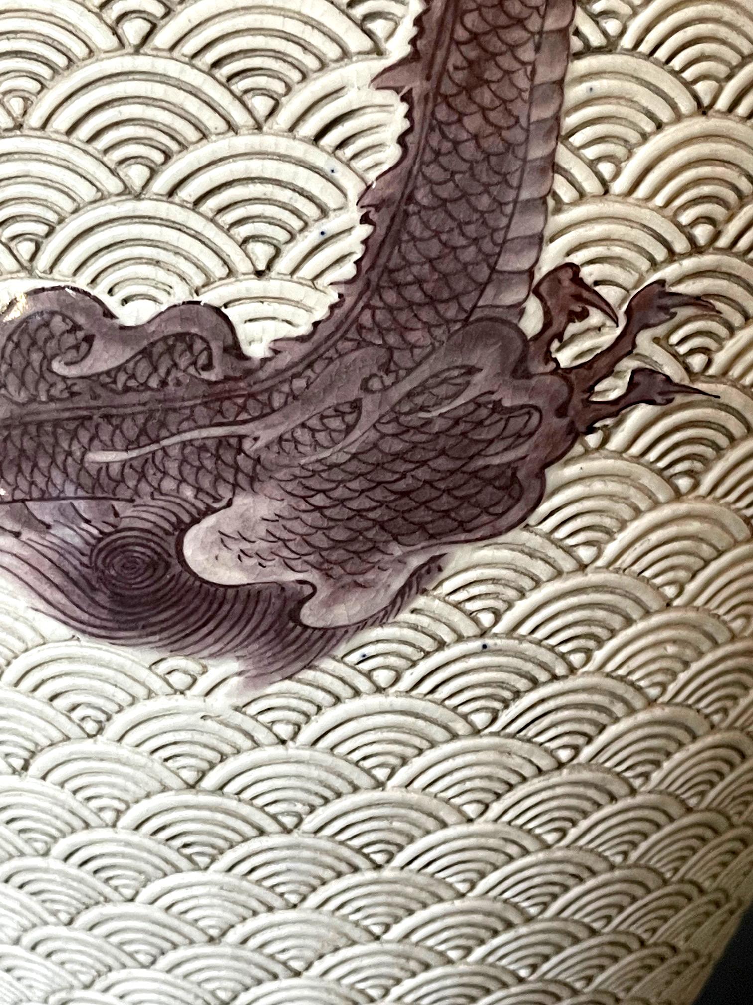 Große japanische Keramikvase von Makuzu Kozan Meiji-Periode im Angebot 4