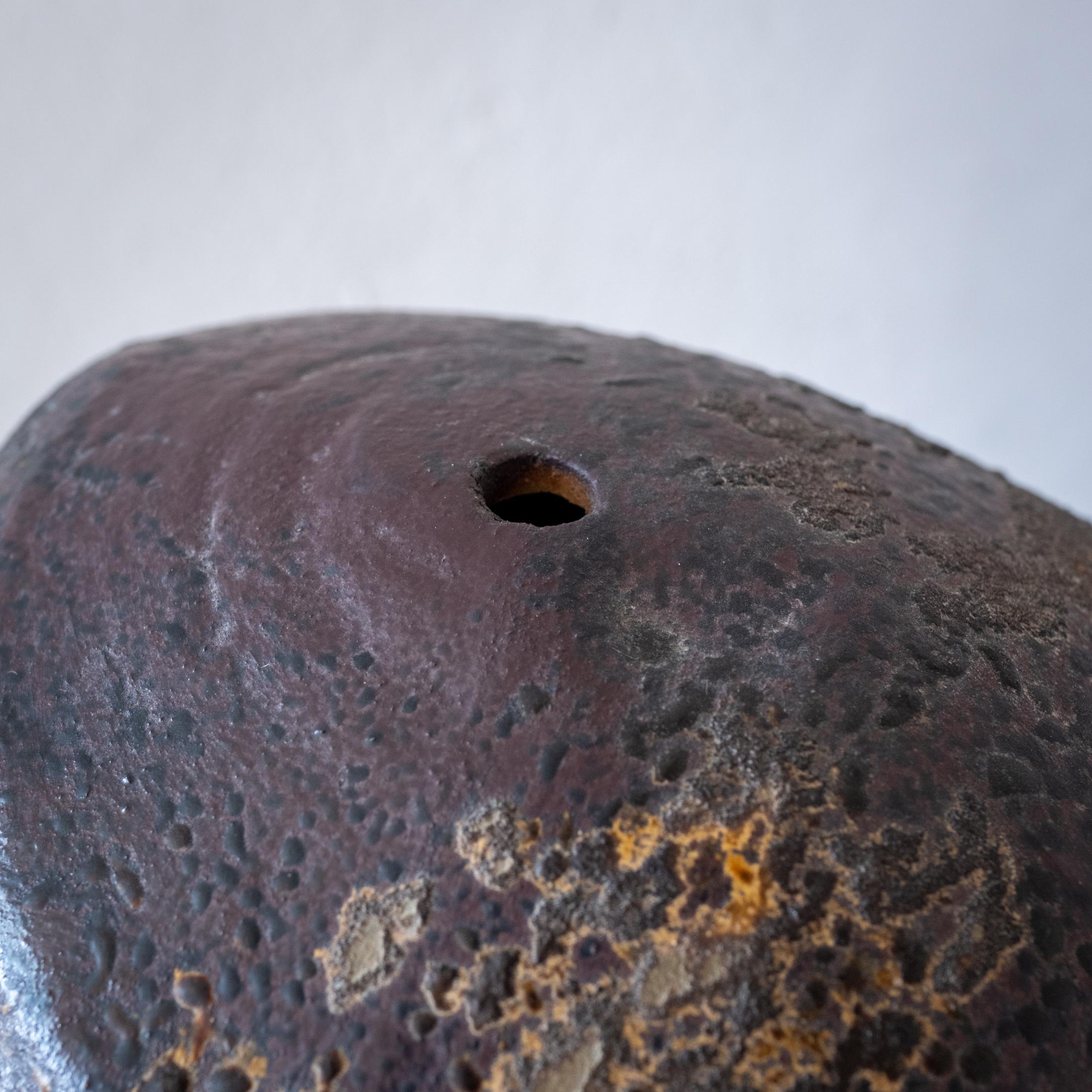 Large Japanese Ceramic Weed Pot Vase Signed 5