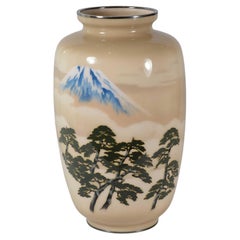 Vintage Large Japanese Cloisonne Enamel Vase – Mt Fuji – Ando Company  