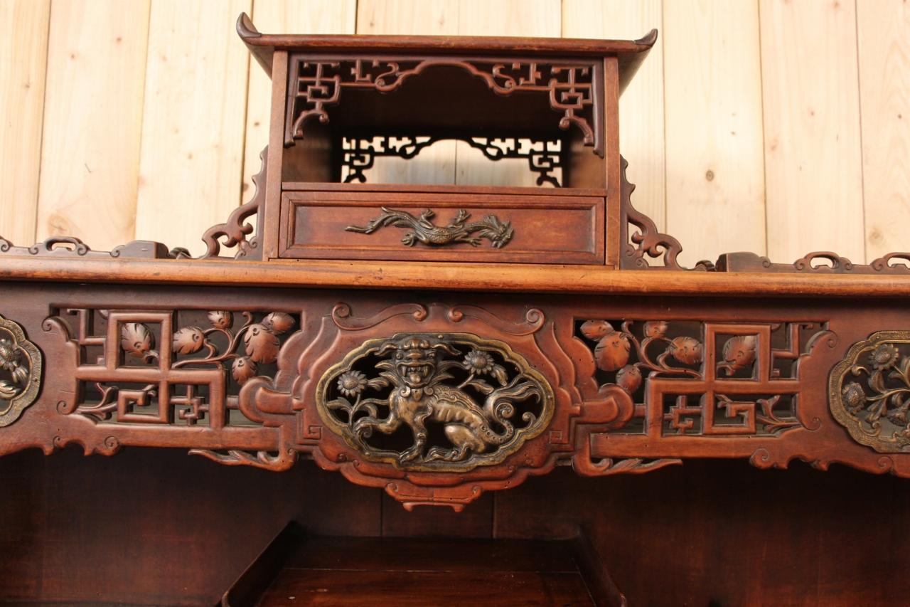 Large Japanese Garden Console in the Taste of Gabriel Viardot, 19th Century  In Good Condition In charmes, FR