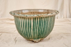 Large Japanese Glazed Shigaraki Tsubo Jar or Planter Edo Period