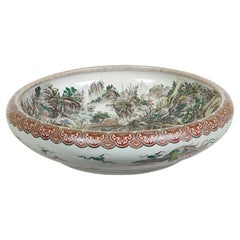 Große japanische Imari-Schale, um 1890.