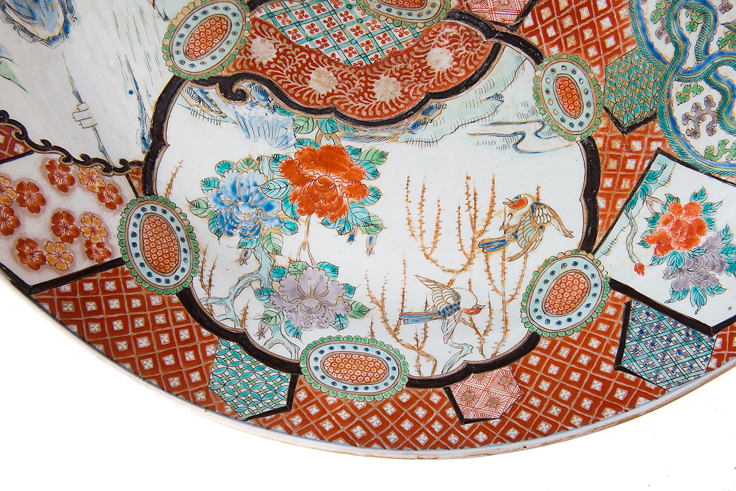 Large Japanese Imari Charger, 19th Century For Sale 2