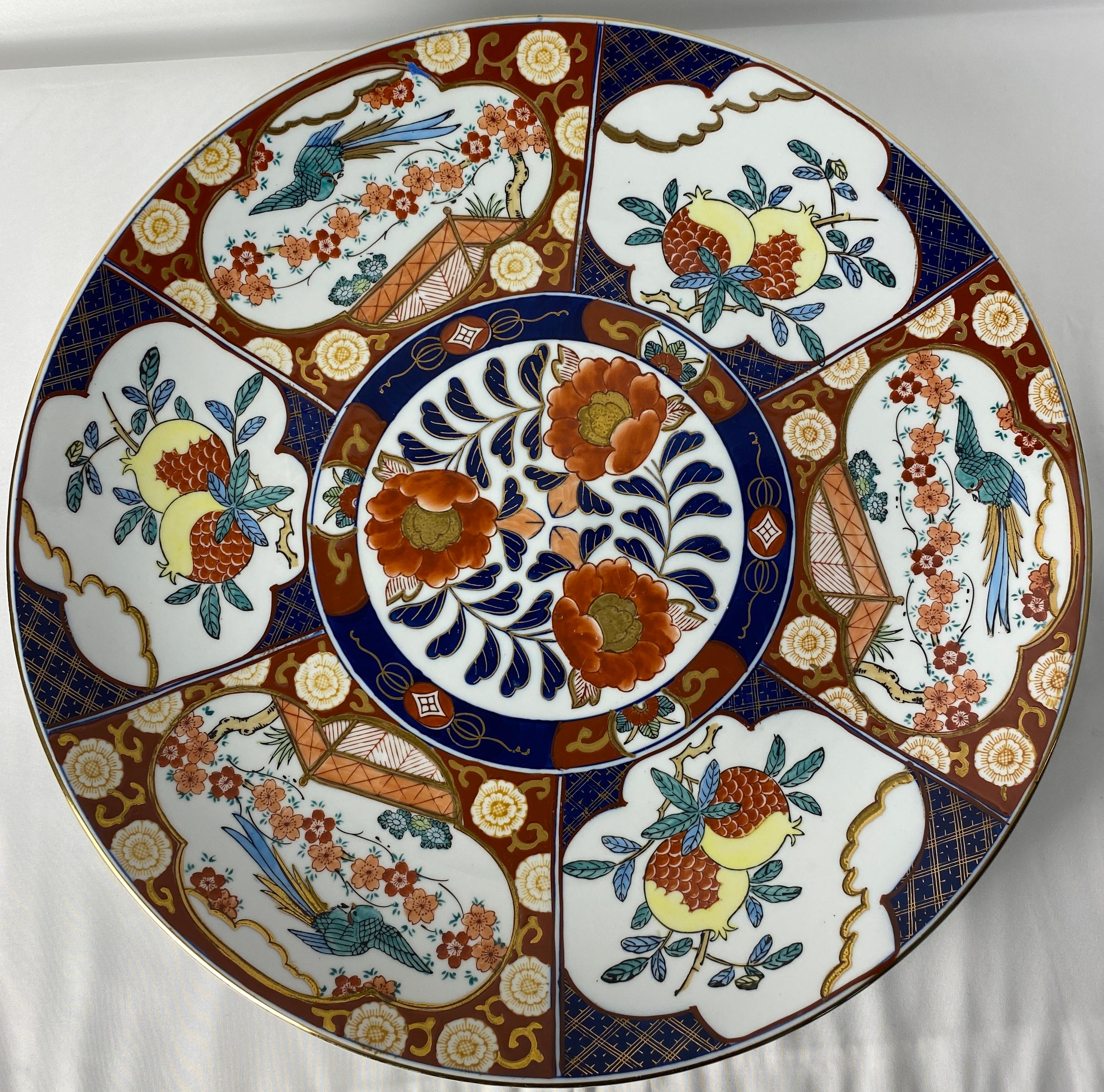 gold imari hand painted plate