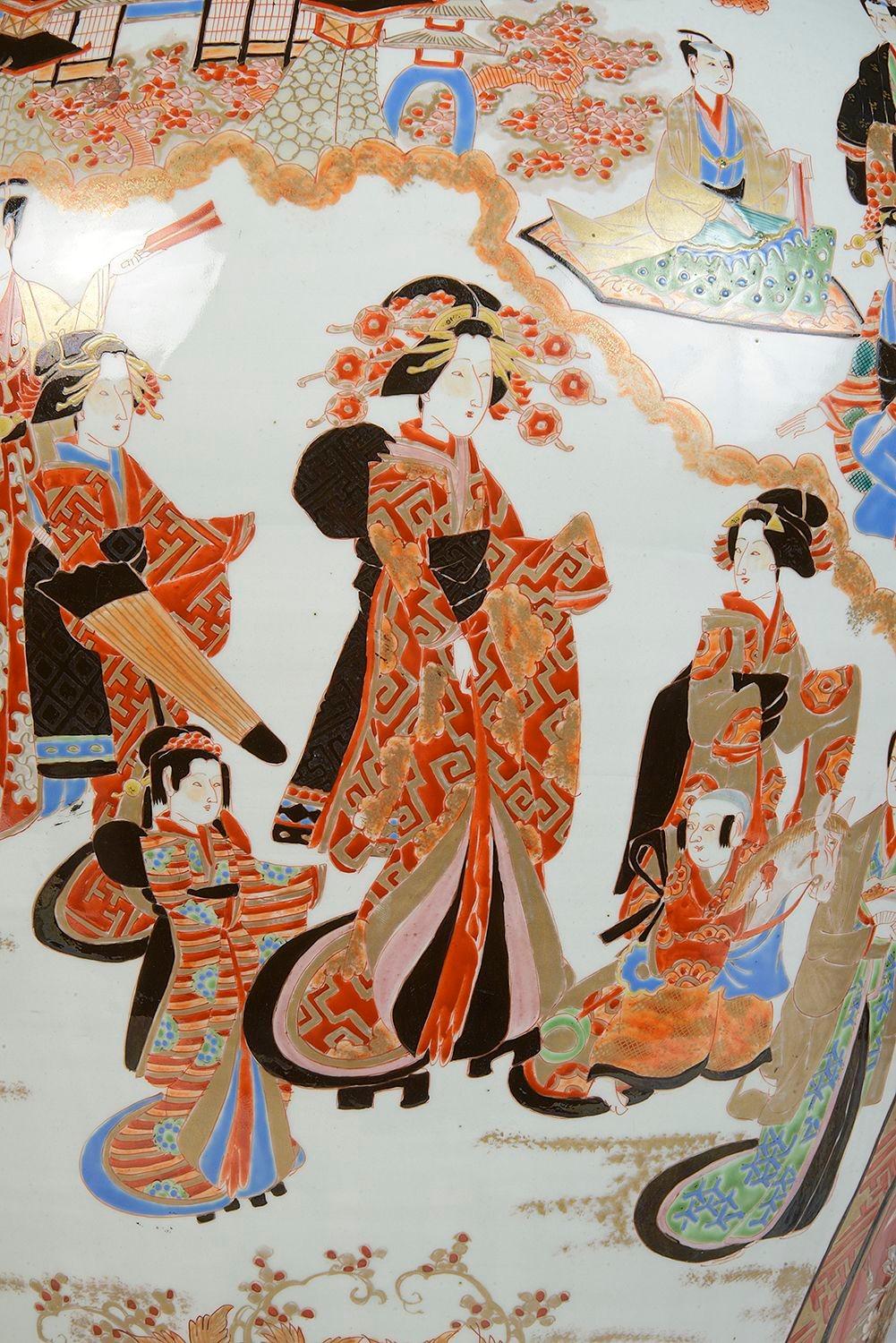 Grand vase japonais à couvercle Imari, 19ème siècle en vente 1