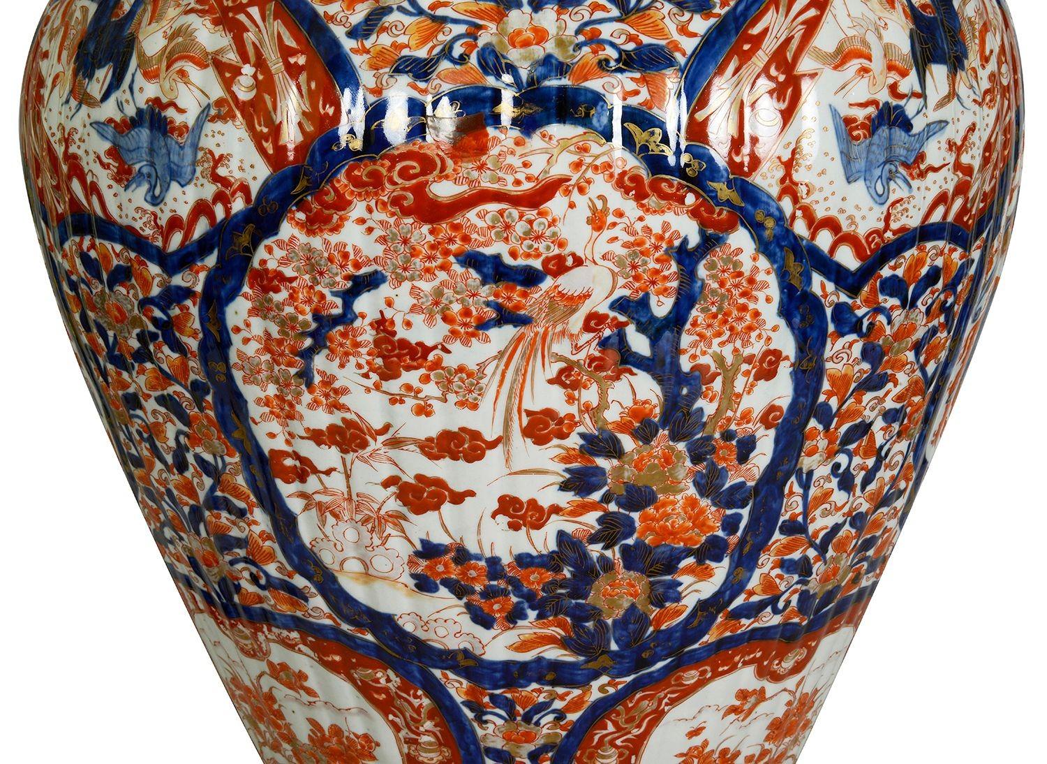 Grande vaso giapponese con coperchio Imari, 1880 circa. 35