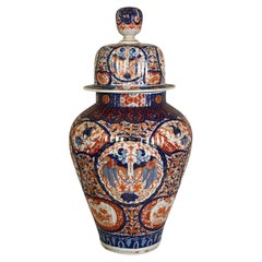 Grande vaso giapponese con coperchio Imari, 1880 circa. 35"