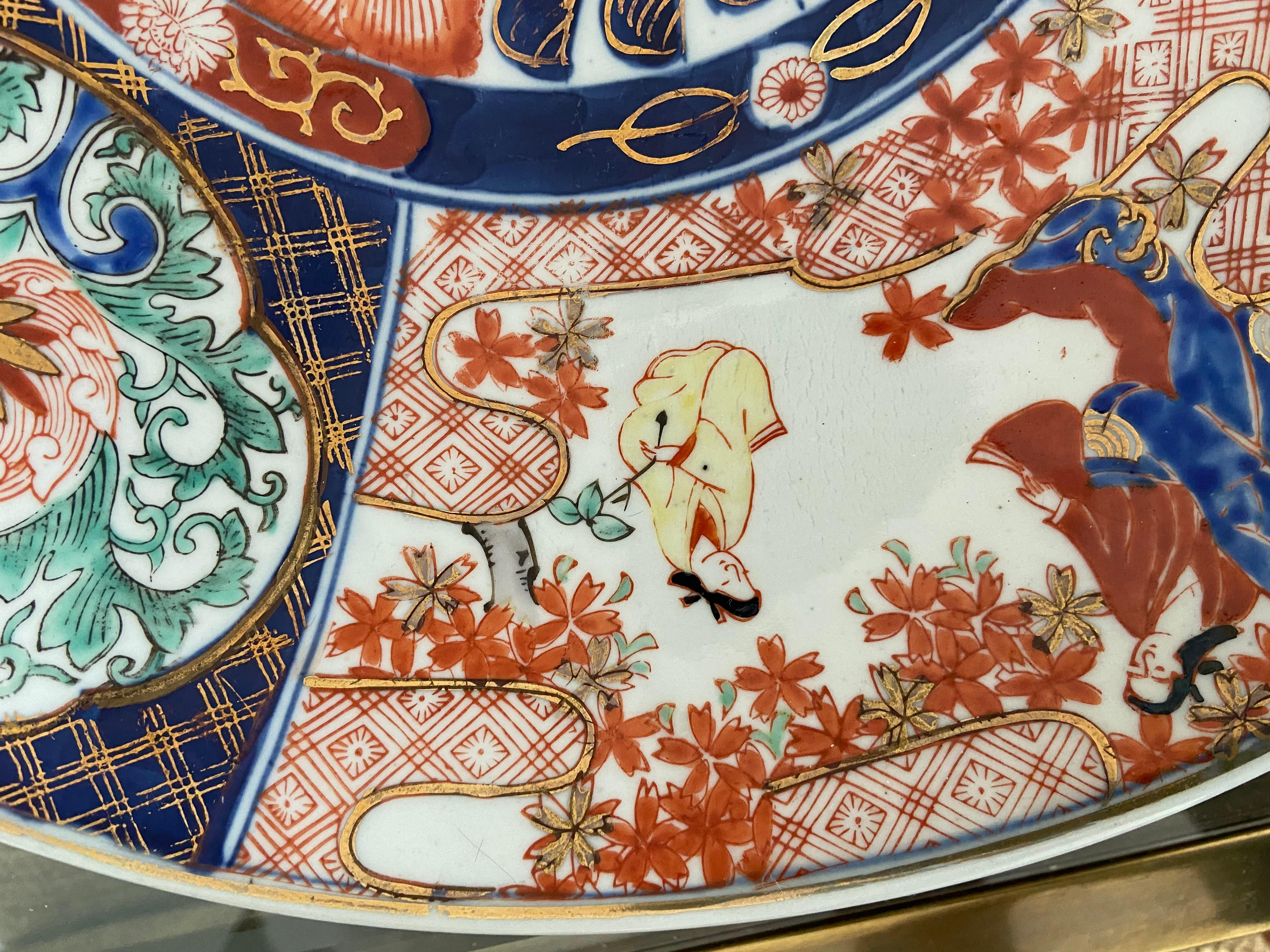 Large Japanese Imari Porcelain Charger 3