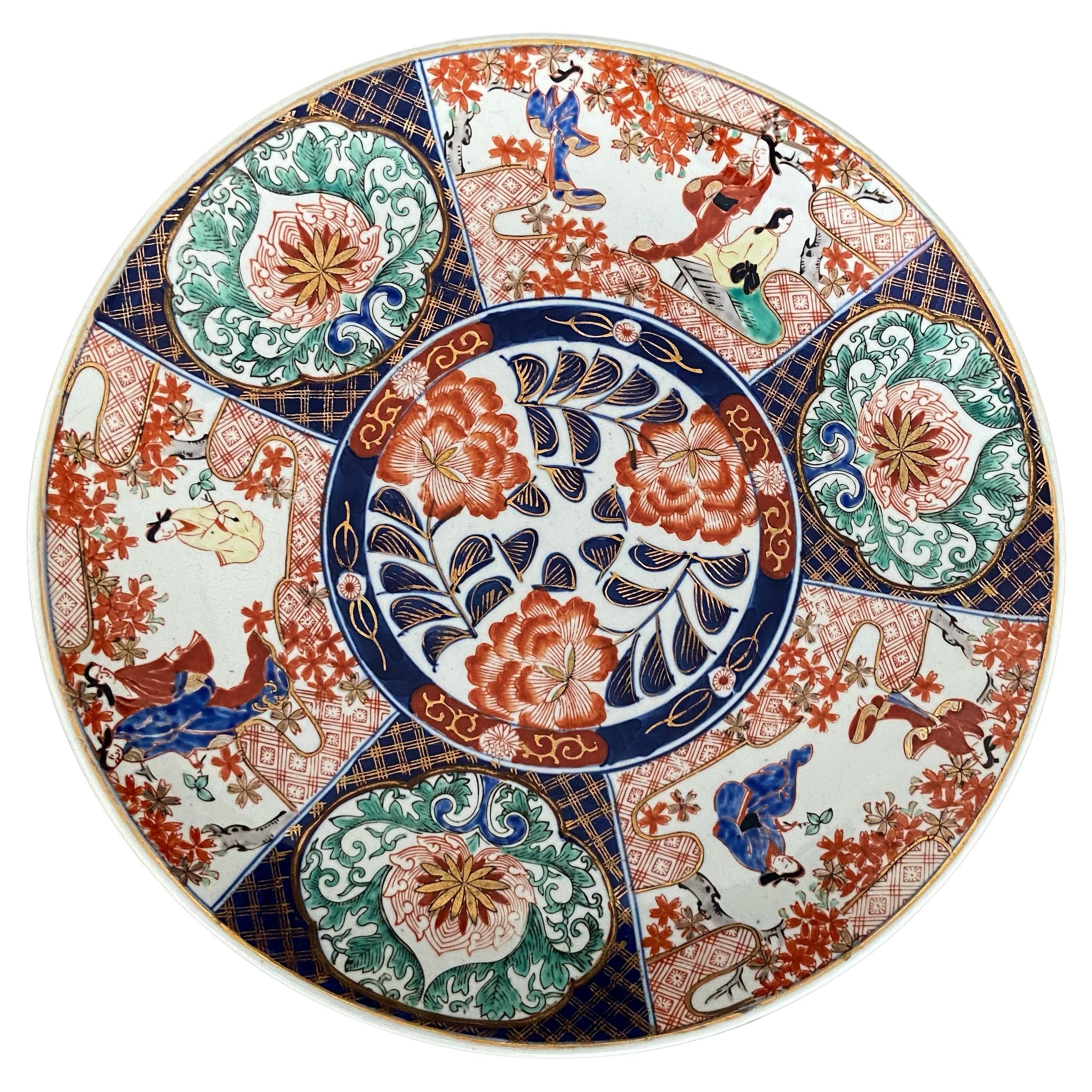 Large Japanese Imari Porcelain Charger