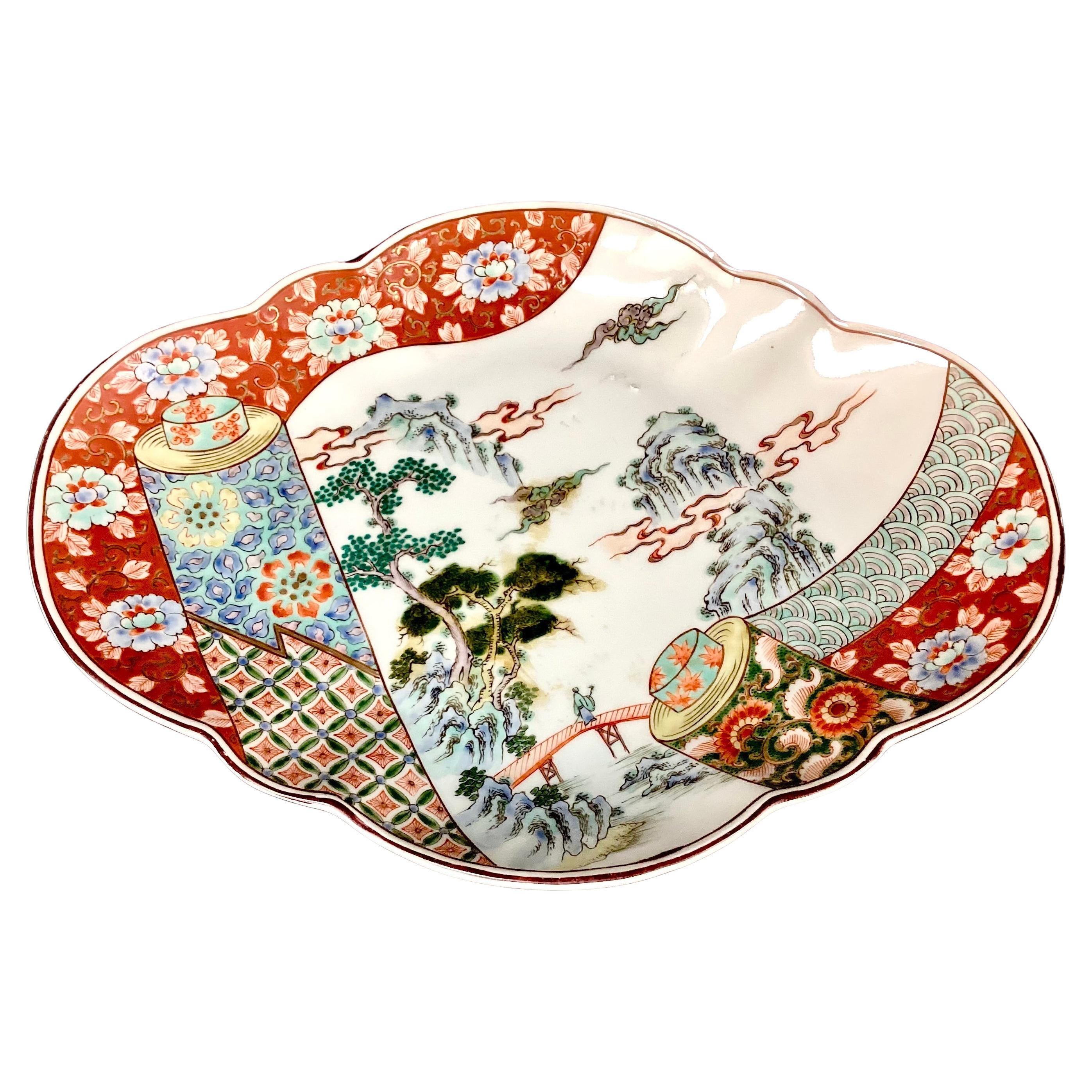 Large Japanese Imari Porcelain Platter