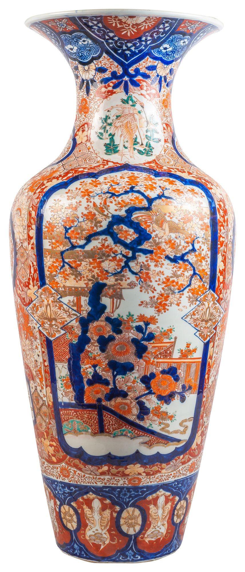 Grand vase japonais Imari, 19e siècle. en vente 1