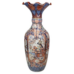 Grande vaso giapponese Imari, intorno al 1880. Alto 4'10" (147 cm)