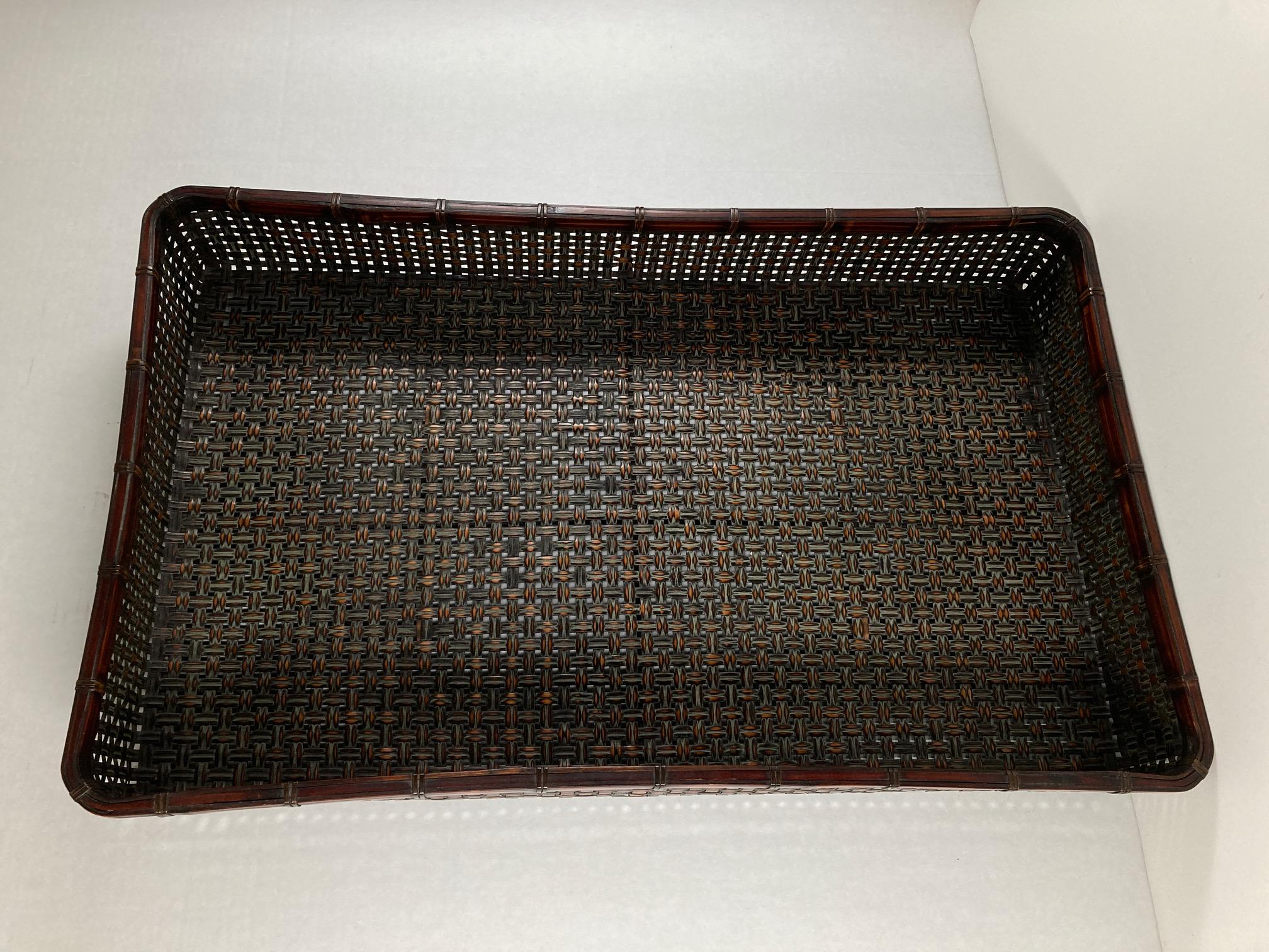 Large Japanese Kimono Basket In Good Condition In Point Richmond, CA