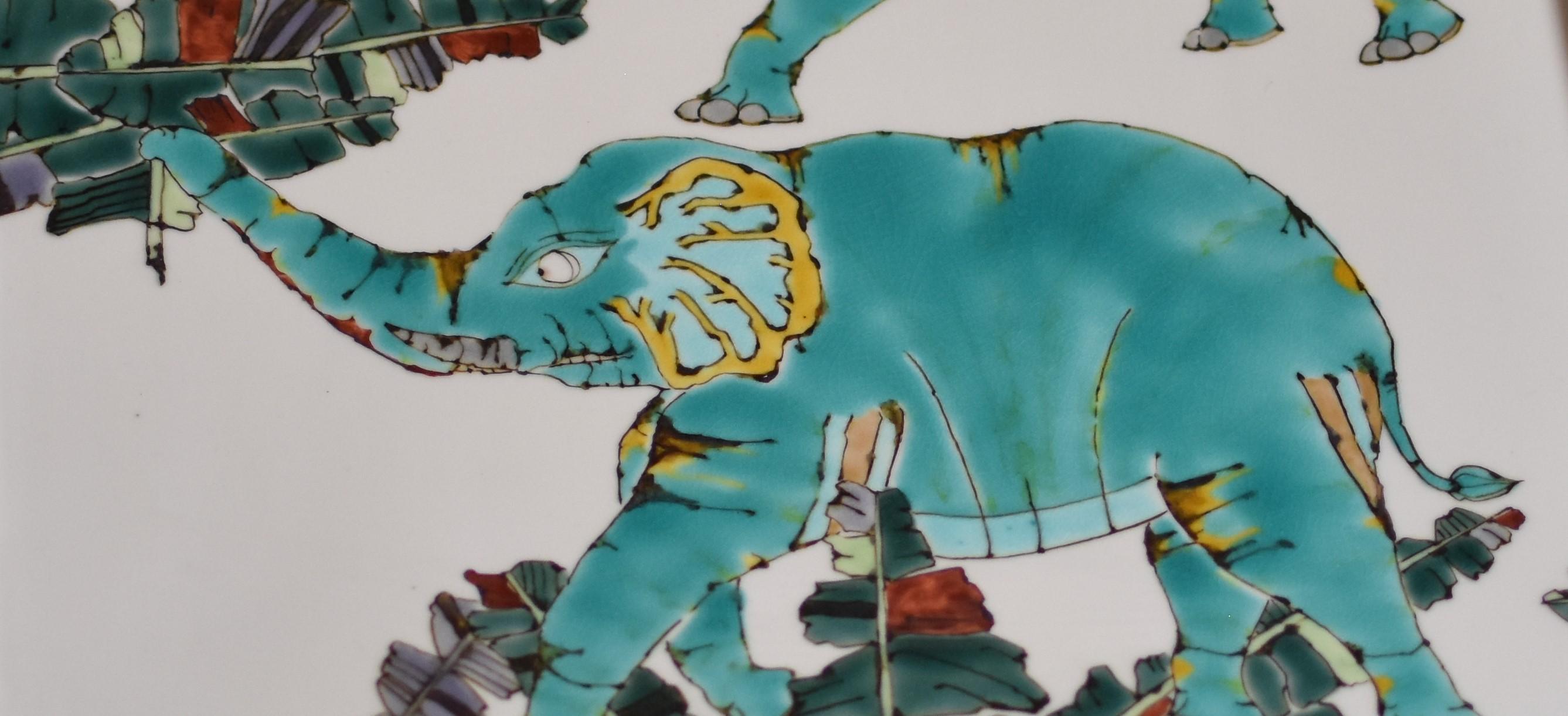 Japanisches zeitgenössisches japanisches grünes und blaues Porzellangeschirr von Meisterkünstler im Angebot 2