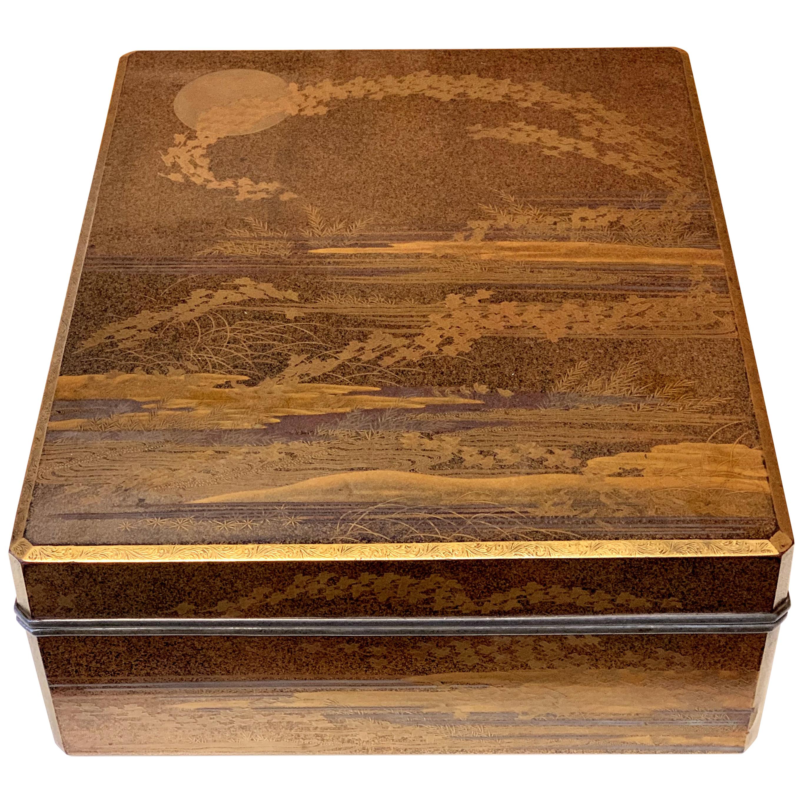 Large Japanese Lacquer Box Early Edo Period Ex-Christie's