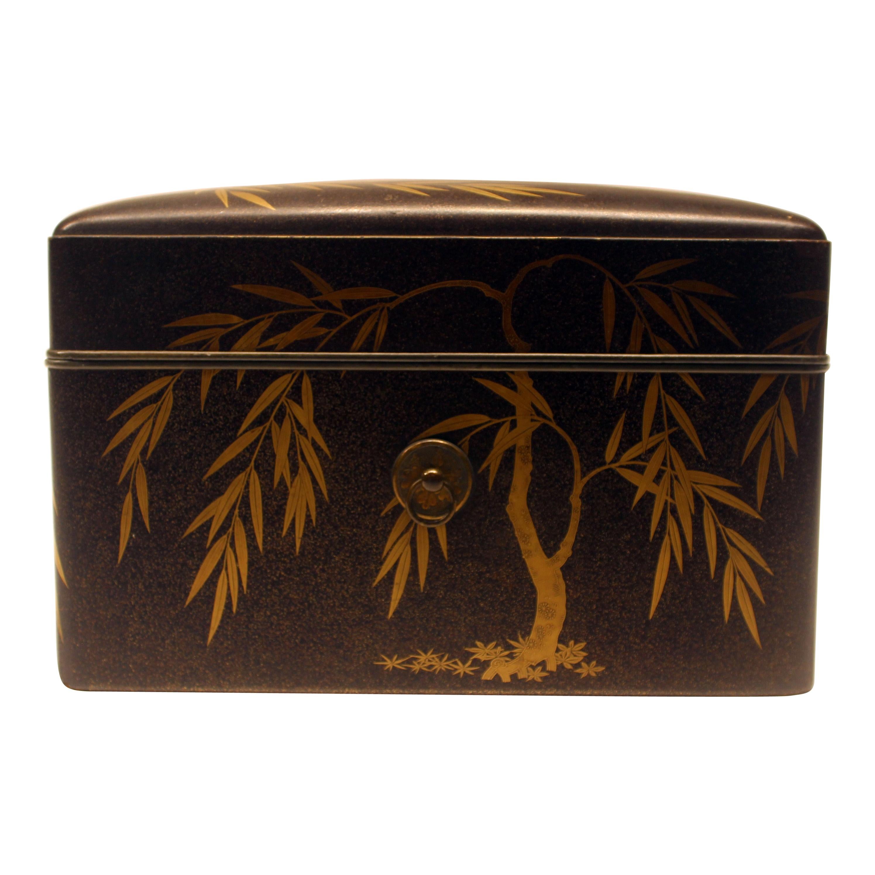 Large Japanese Lacquer Document Box For Sale