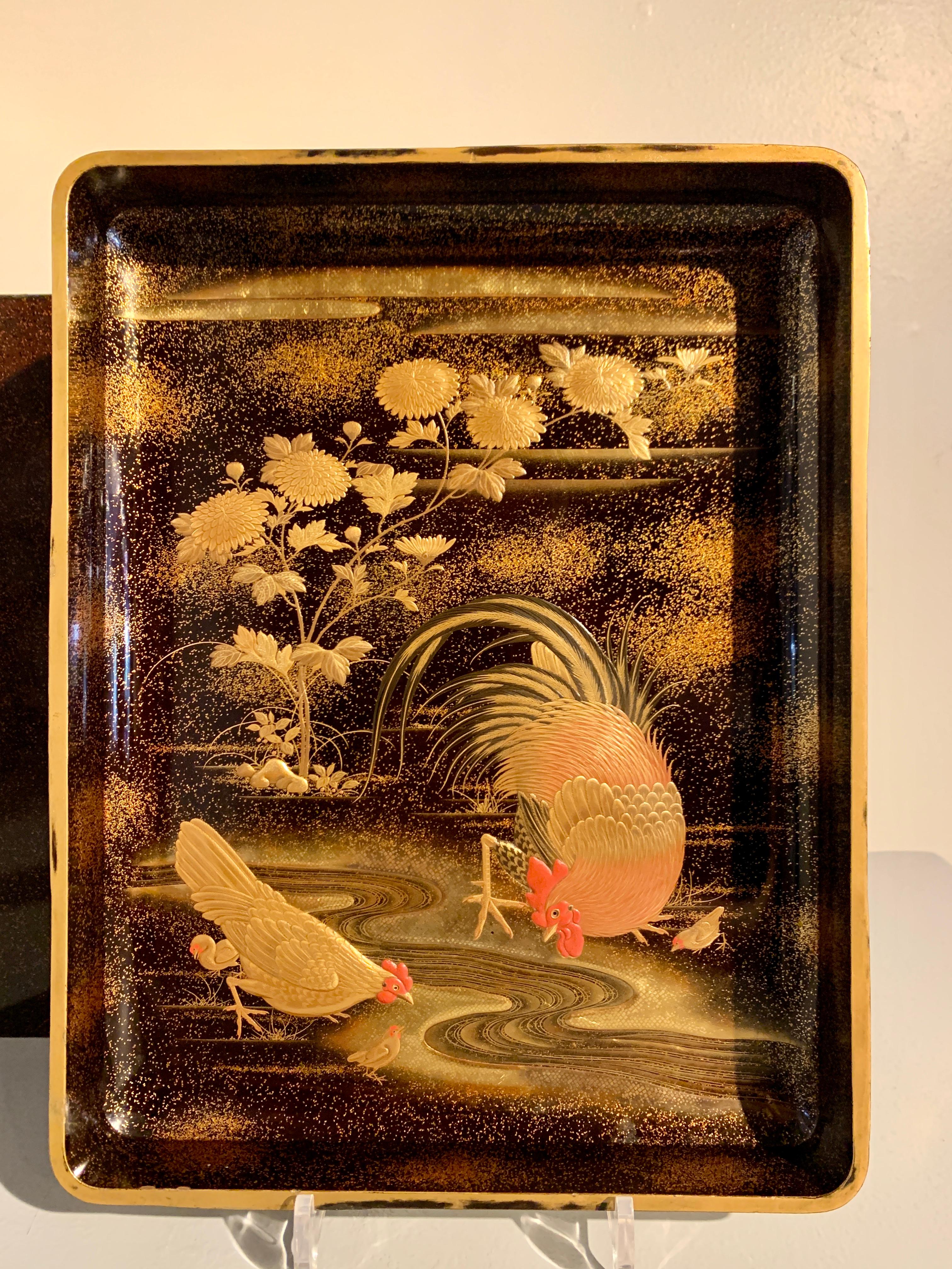 Large Japanese Lacquer Document Box, Ryoshibako, Edo/Meiji period, Japan For Sale 6