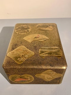 Large Japanese Lacquer Document Box, Ryoshibako, Edo/Meiji period, Japan