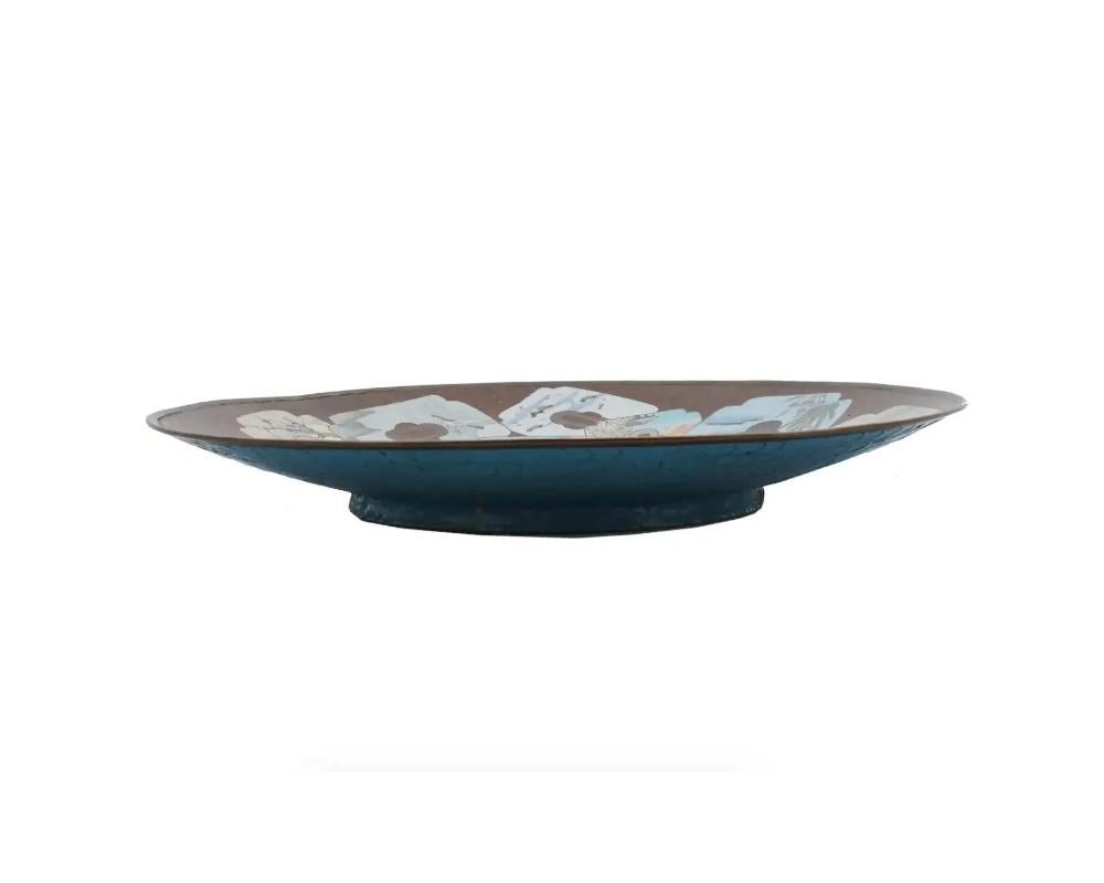 Gran Cargador Japonés de Esmalte Cloisonné de la Era Meiji Cloissoné en venta