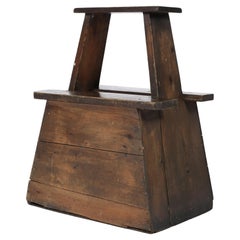 Großer japanischer Street Vendor-Hocker aus der Meiji-Ära #1