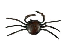 Large Japanese Meiji Period Bronze Crab (B) Okimono