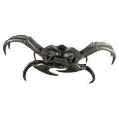 Large Japanese Meiji Period Bronze Crab (C) Okimono