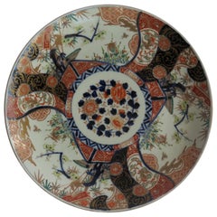 Large Japanese Porcelain Charger with Kakiemon Decoration, Edo Period