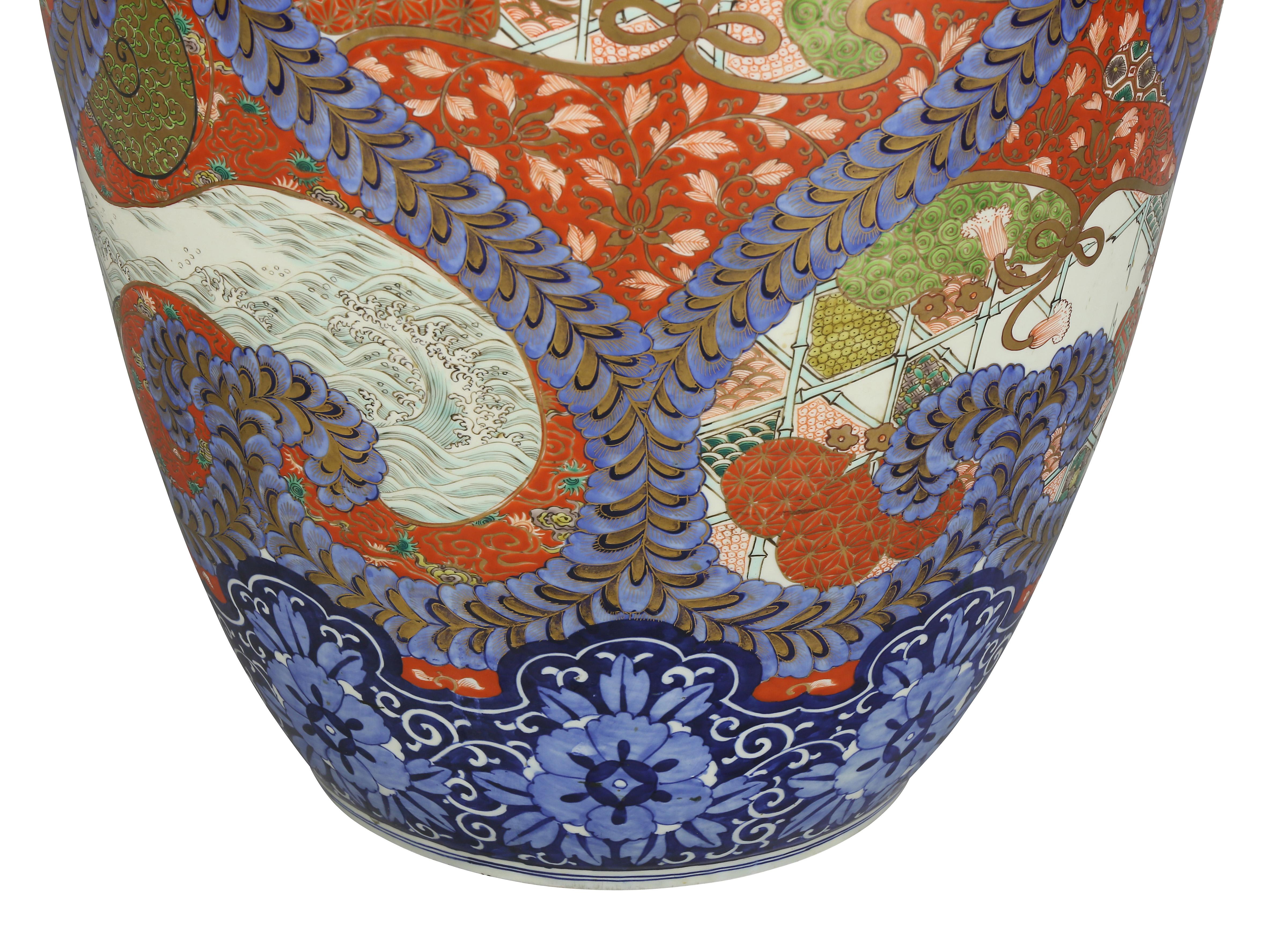 Large Japanese Porcelain Palace Vase 3