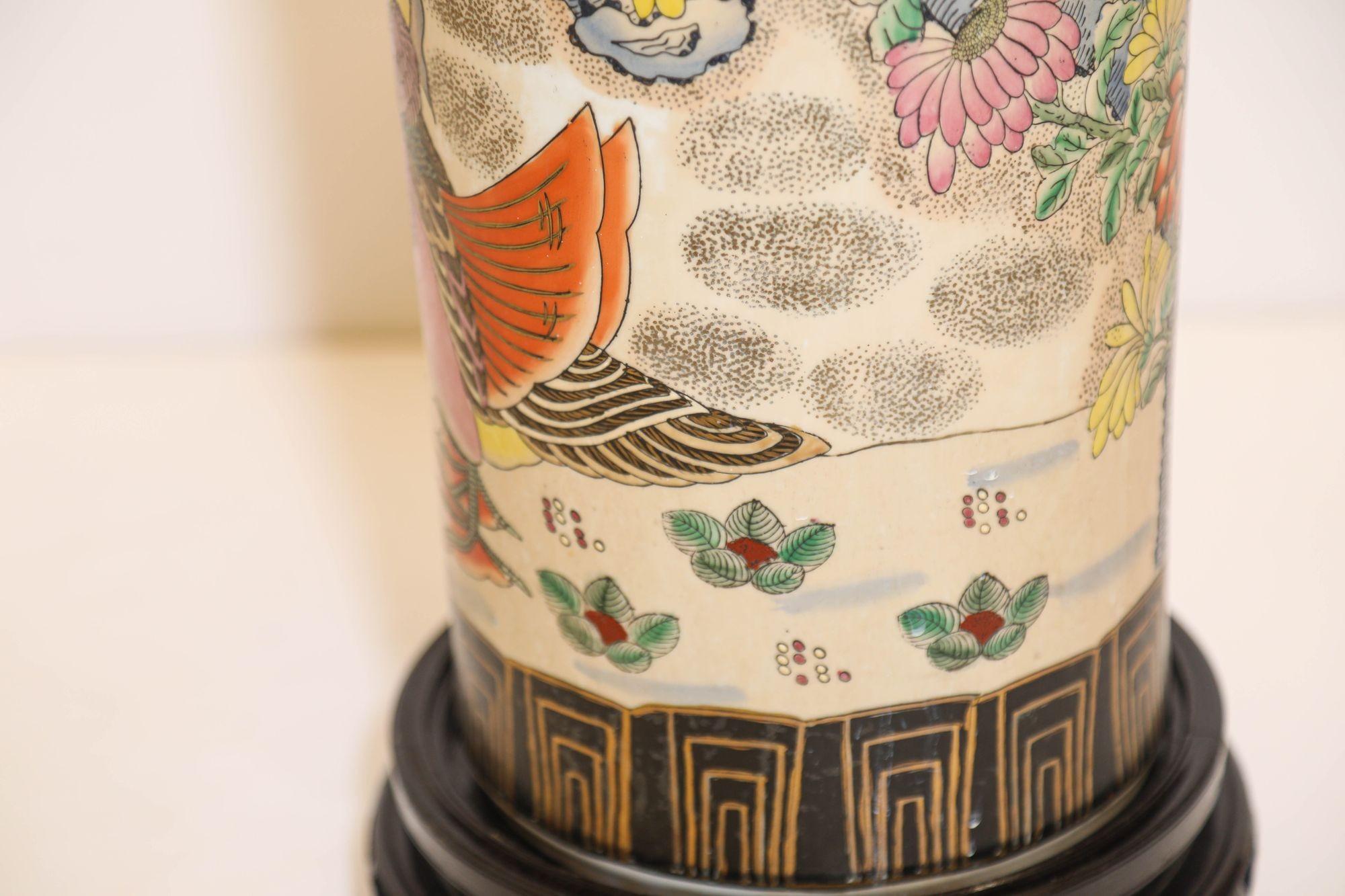 Grand vase de sol en céramique japonaise Satsuma Umbrella Stand en vente 8
