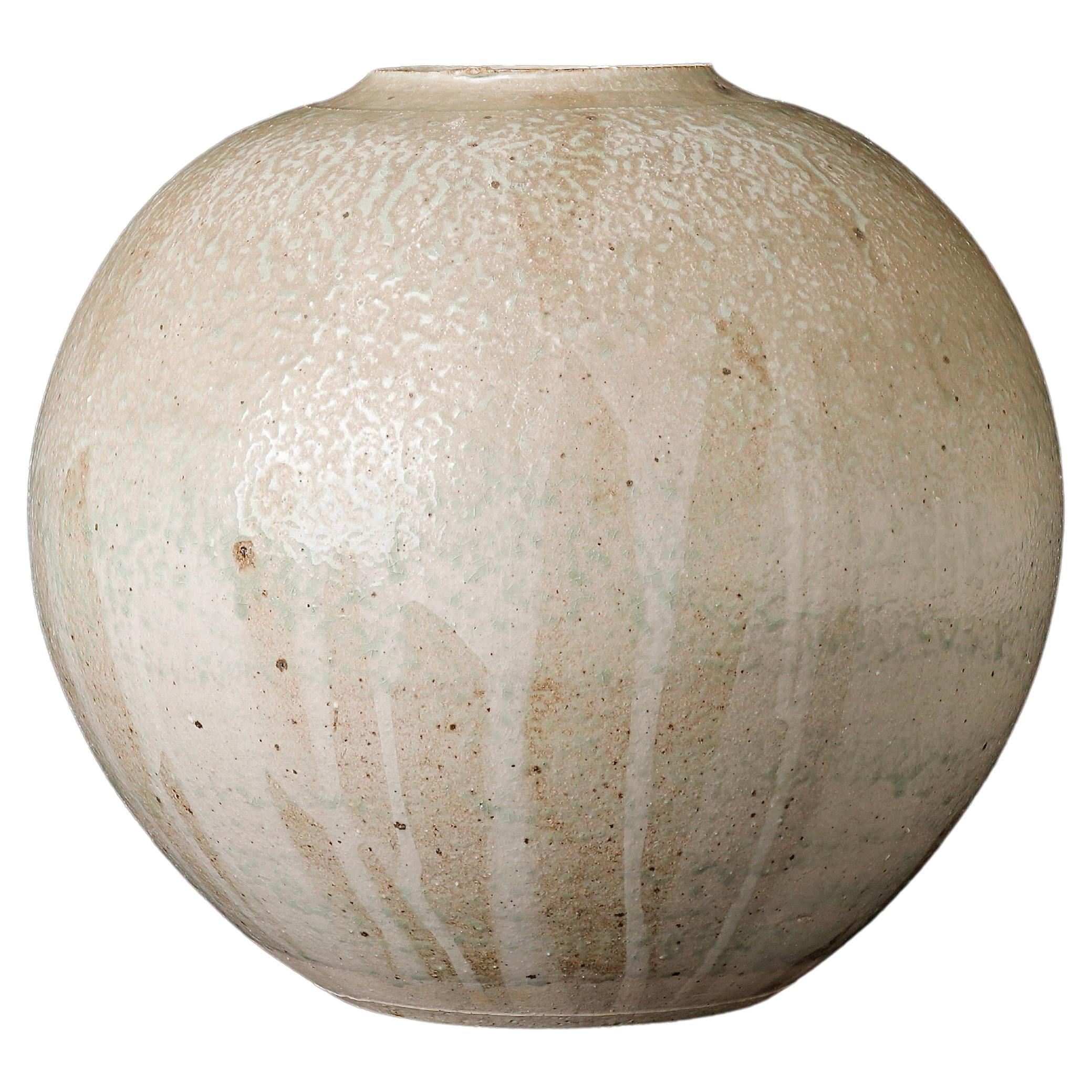 Large Japanese Signed Vase For Sale
