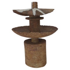 Large Japanese Style Pottery Sculpture by Joan Brown 1970s