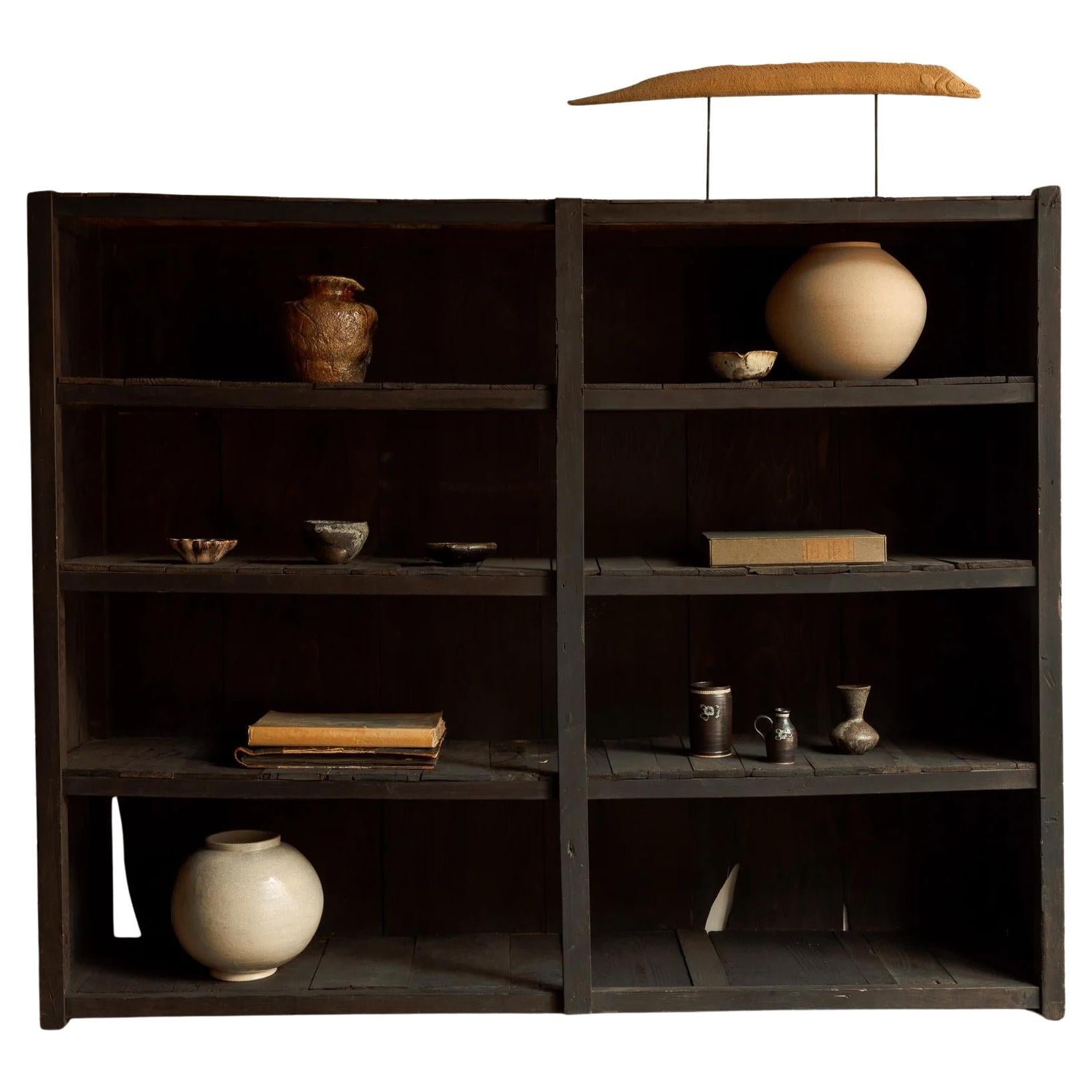 Gran Tansu Japonés con Estantería Abierta en venta