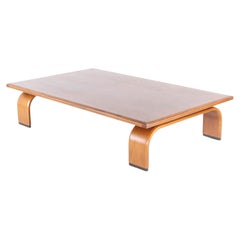 Grande table basse japonaise en bois