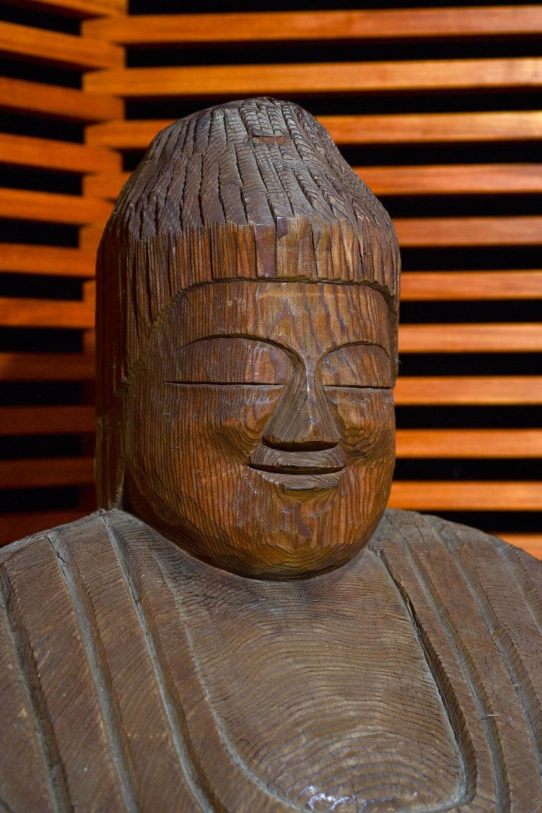 Large Japnese Buddha Carved by Enku? For Sale at 1stDibs