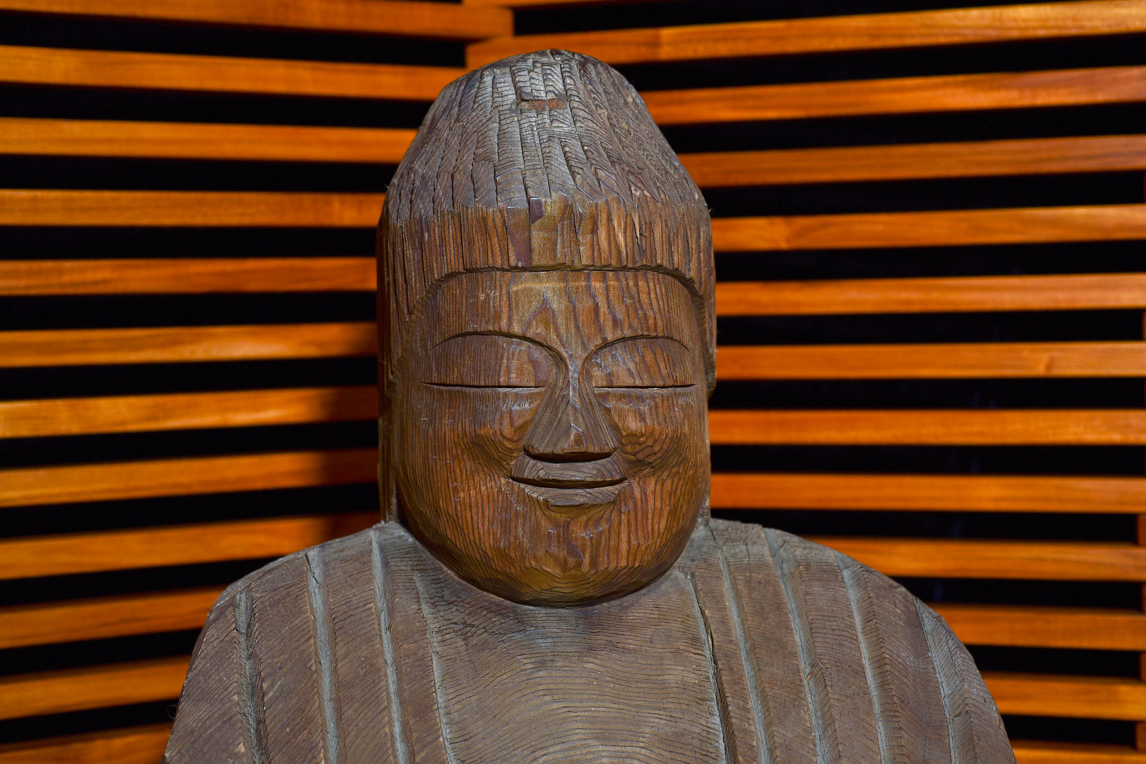 Large Japnese Buddha -Carved by Enku? For Sale 1