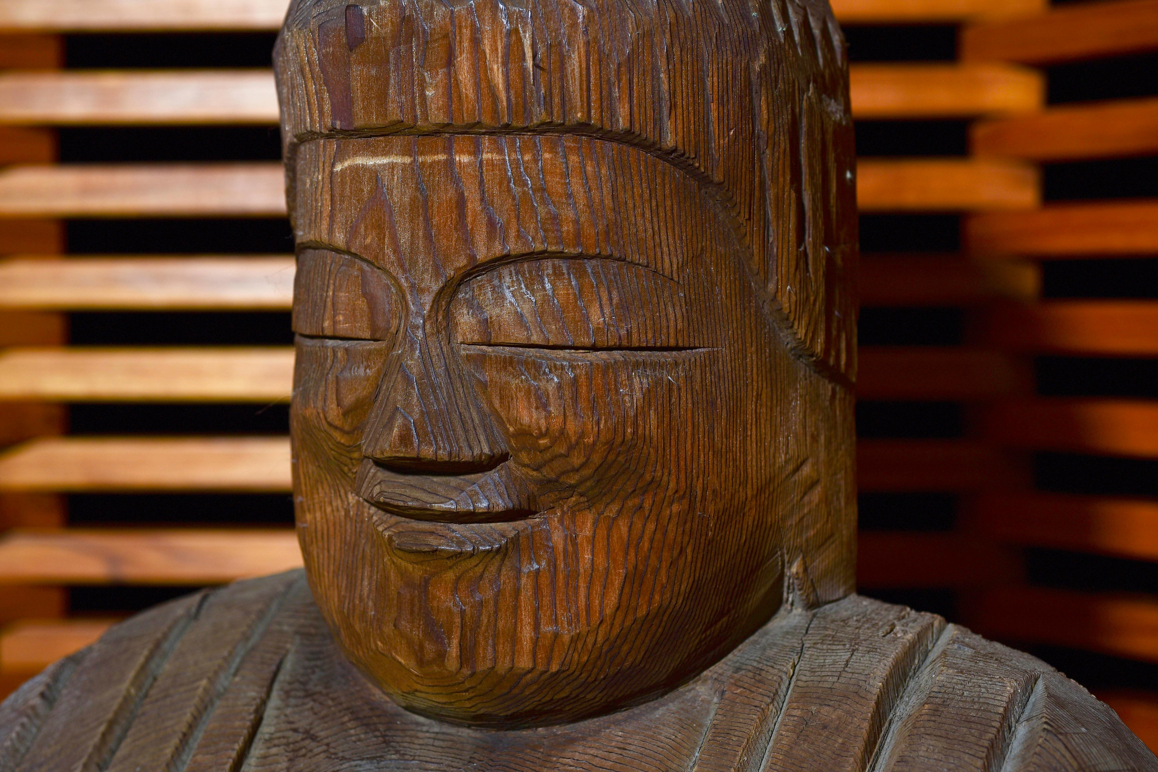 Grand Bouddha japonais - sculpté par Enku ? en vente 2