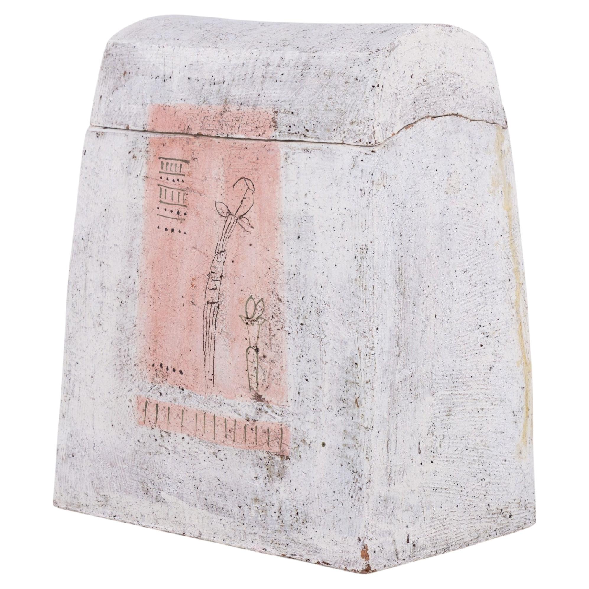 Large jar in earthenware by Anne Fløche For Sale