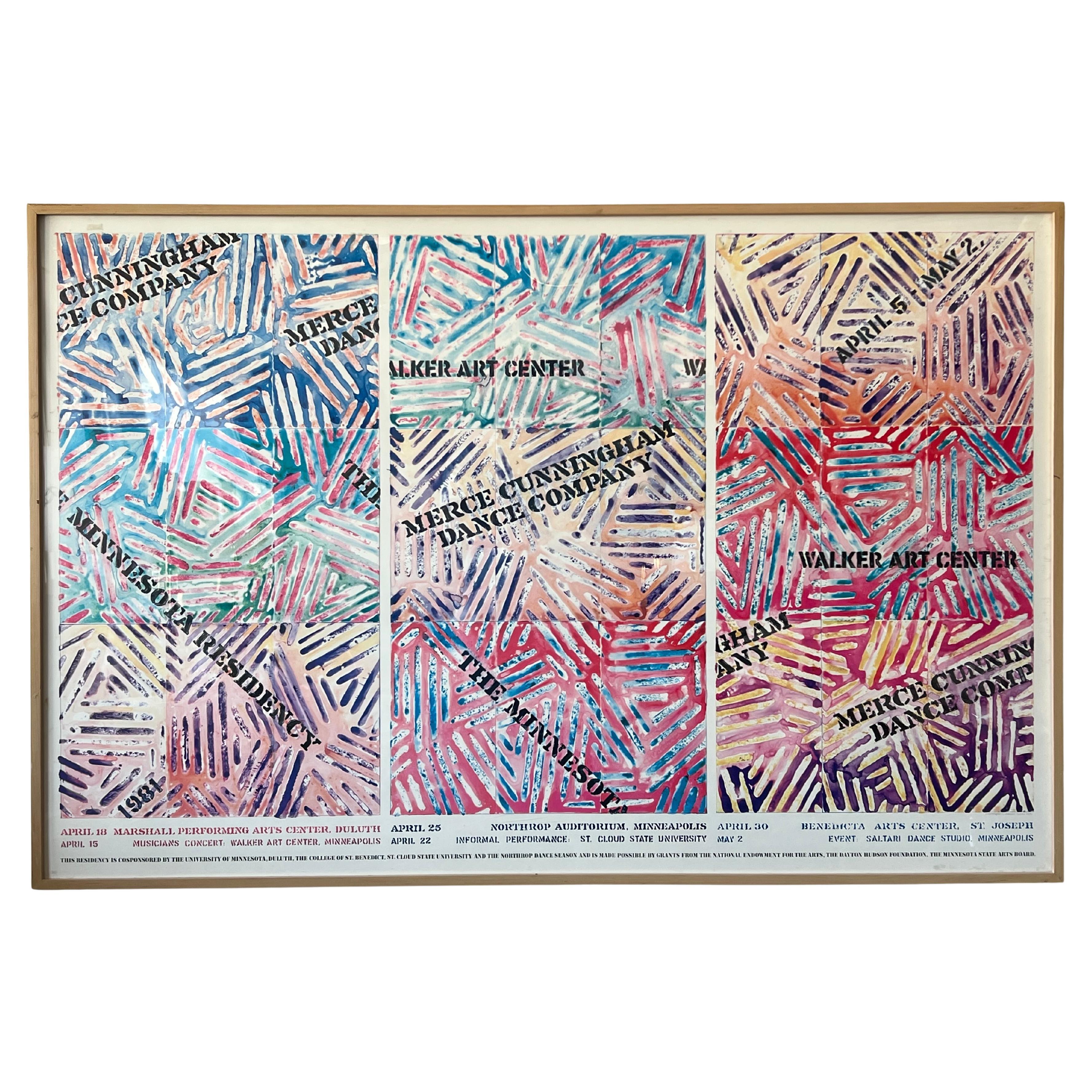 Large Jasper Johns Original Offset-Lithograph Poster 1981