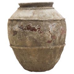 Large Javanese Terracotta Jar with Rings, Indonesia Early 20th Century