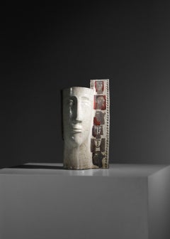 Große anthropomorphe Keramikvase von Jean Derval Vallauris - I450