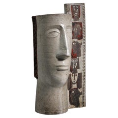 Grande vaso antropomorfo in ceramica Jean Derval Vallauris - I450