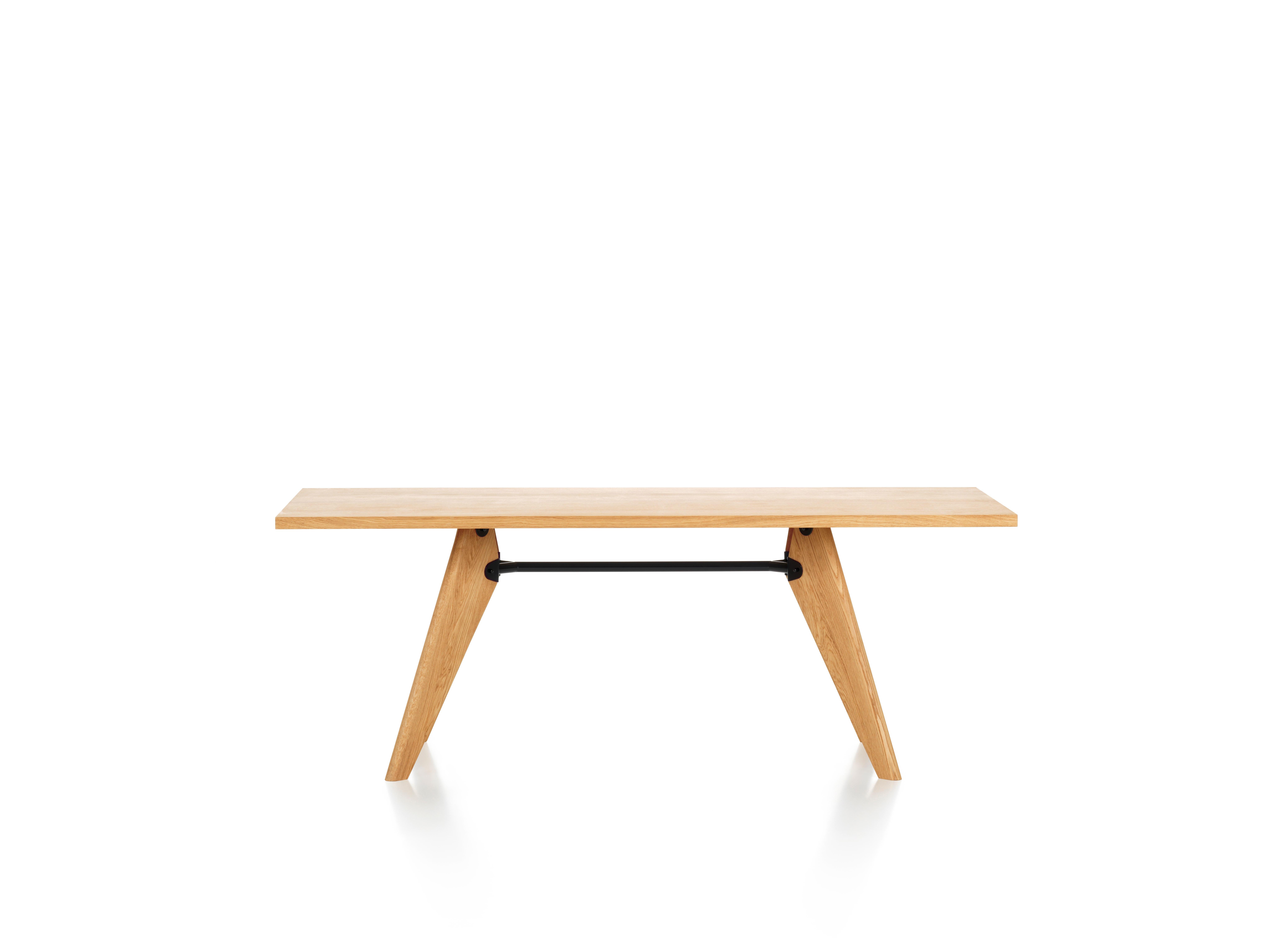 Large Jean Prouvé Table Solvay in American Walnut for Vitra 2