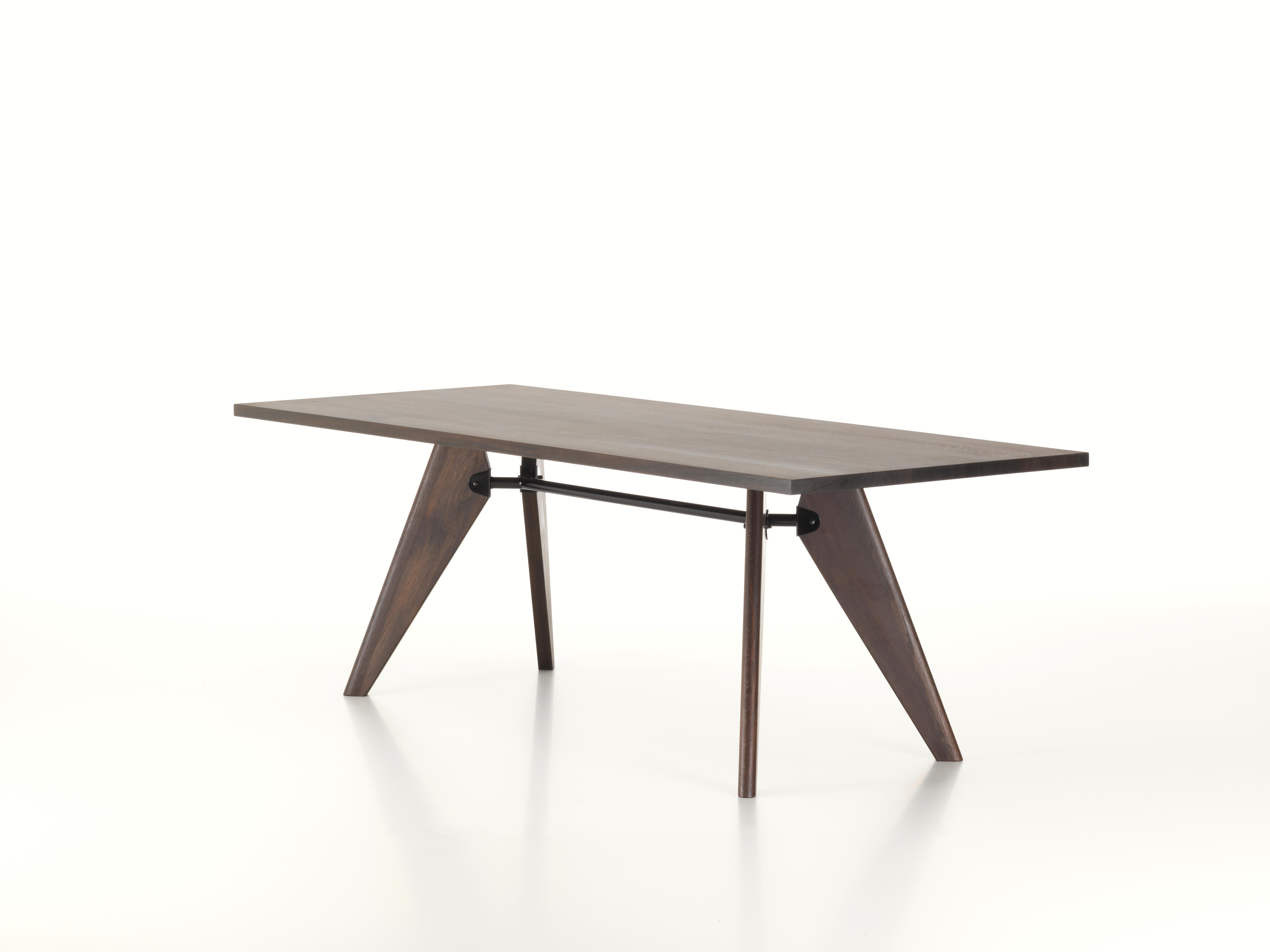 Large Jean Prouvé Table Solvay in American Walnut for Vitra In New Condition In Glendale, CA