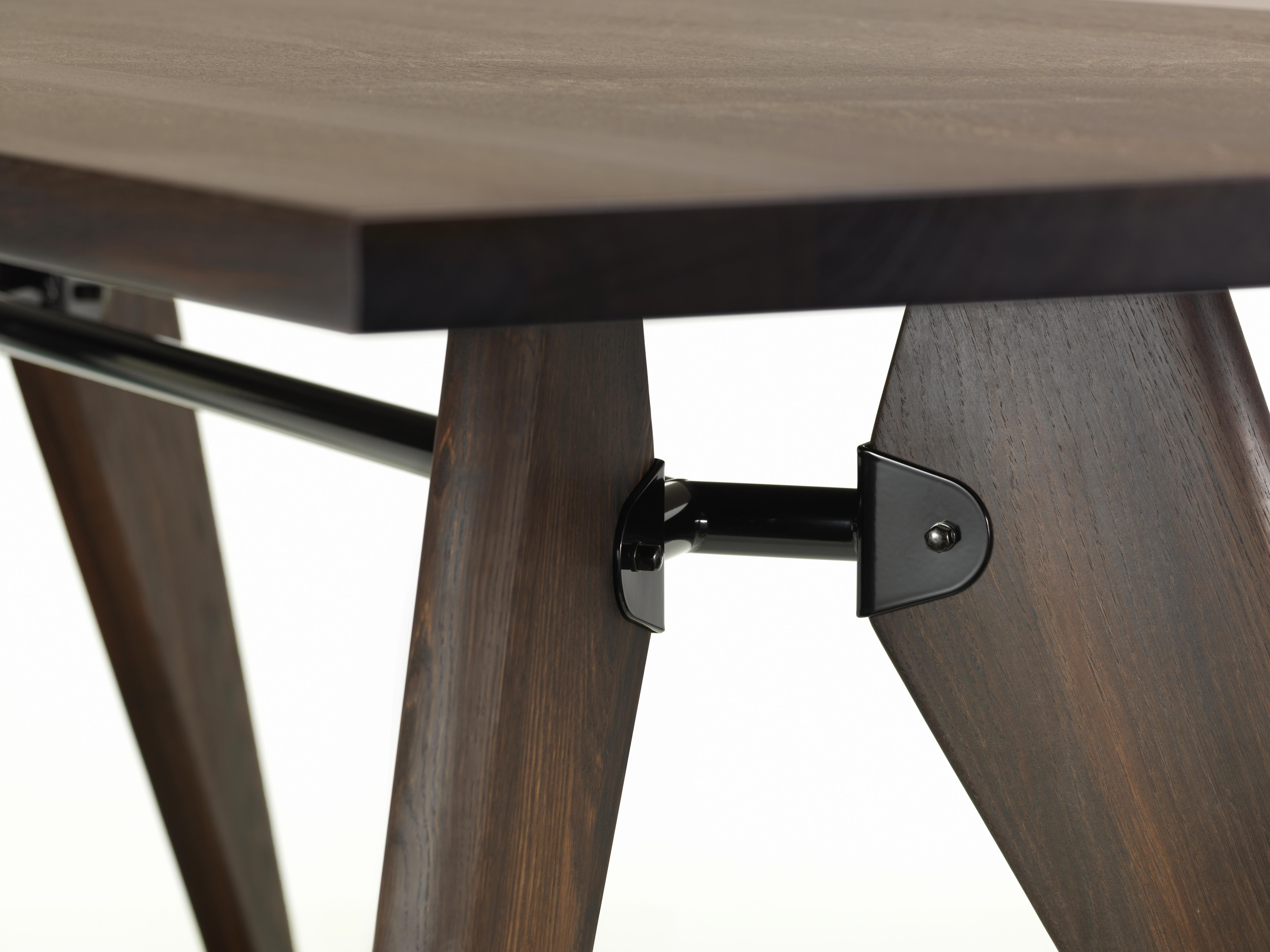 Contemporary Large Jean Prouvé Table Solvay in American Walnut for Vitra