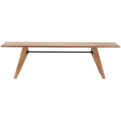 Large Jean Prouvé Table Solvay in American Walnut for Vitra