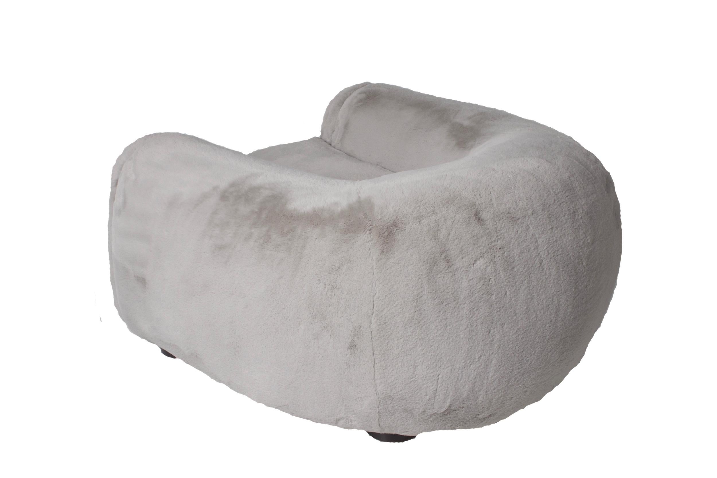 Large Jean Royère Style 'Polar' Custom Couch 2