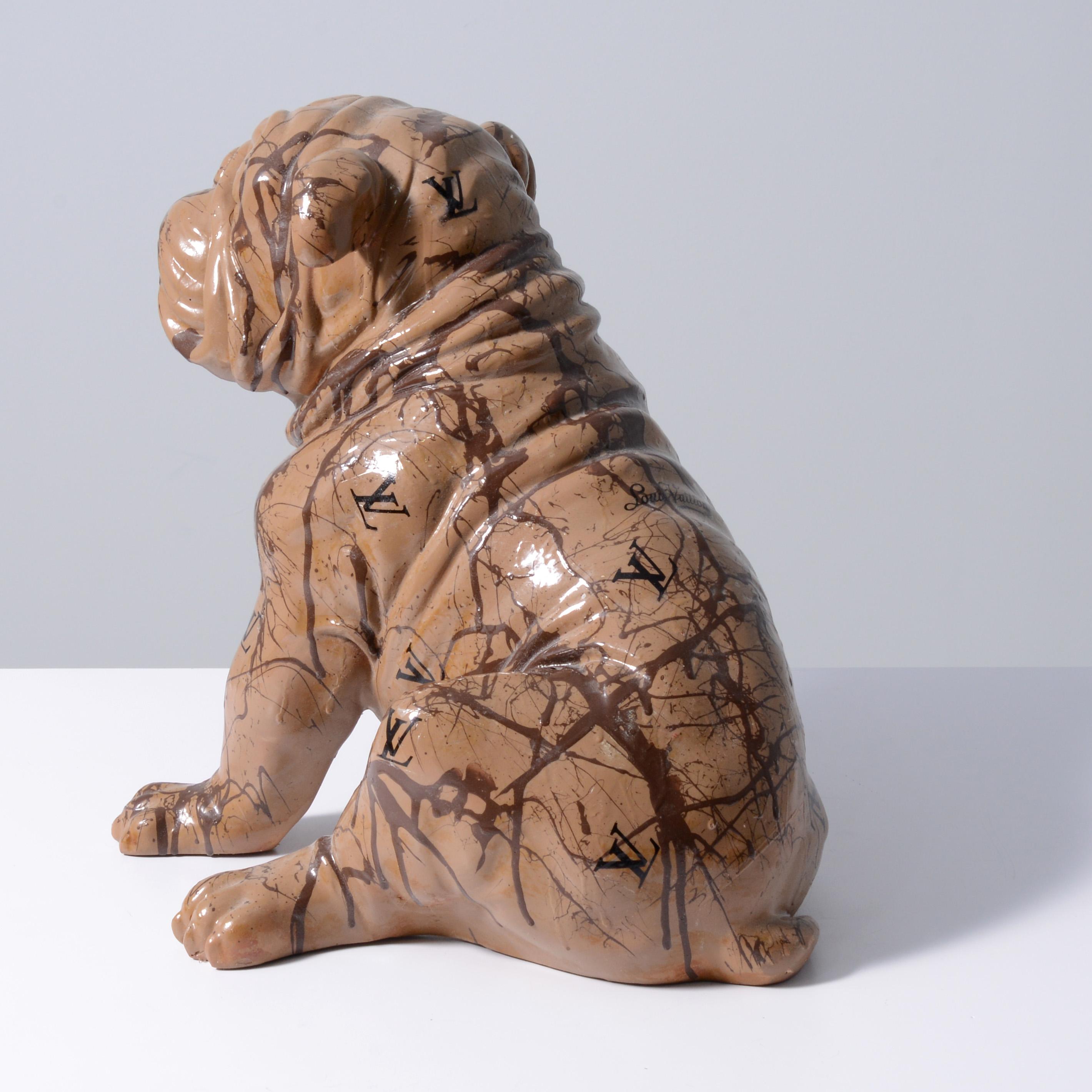 Large Jeff Diamond Louis Vuitton Couture Bulldog For Sale 3