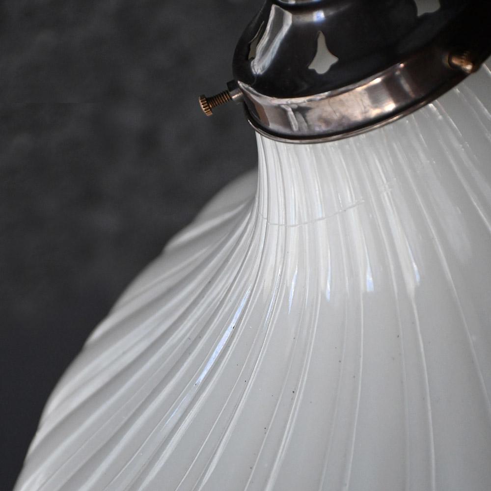 Hand-Crafted Large Jefferson Milk Glass English Shade