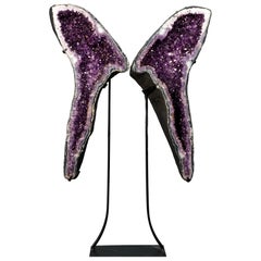 Large Jelly Purple Amethyst Geode Wings